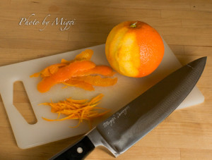 Orange 先削橘皮（只取橙色部份）